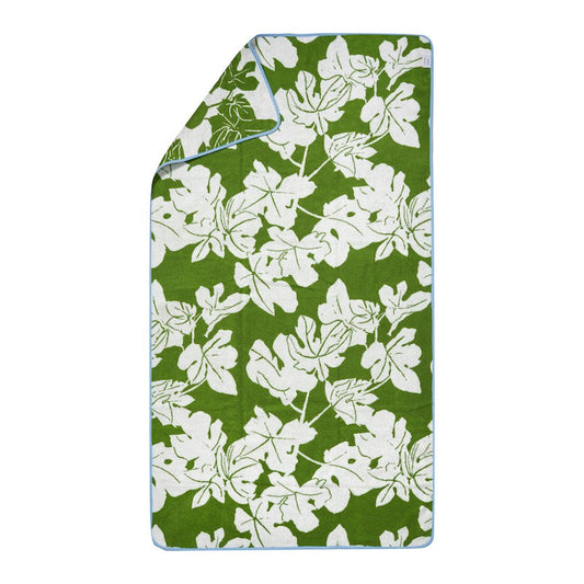 Serviette de plage Feuille de Figuier - Weezie x Peter Dunham