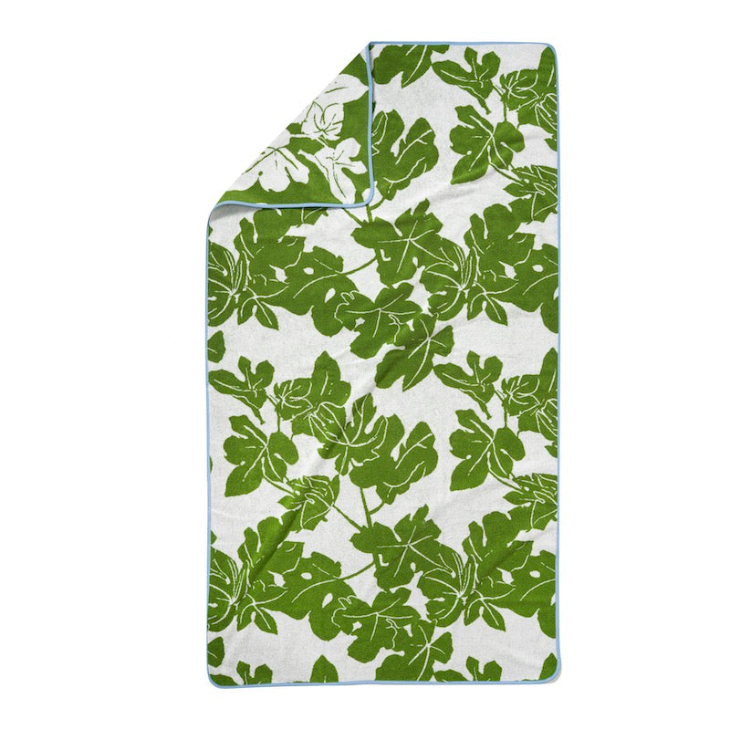 Serviette de plage Feuille de Figuier - Weezie x Peter Dunham