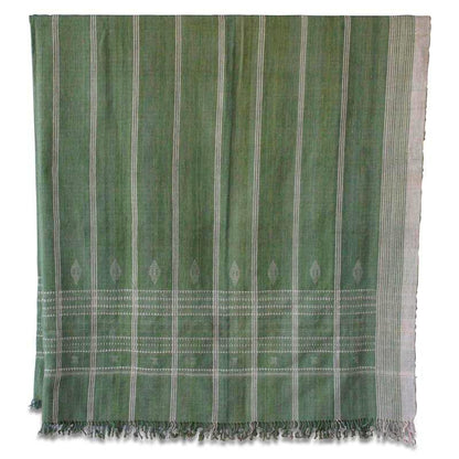 Couvre-lit indien vert