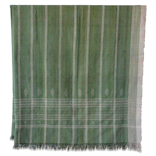 Couvre-lit indien vert