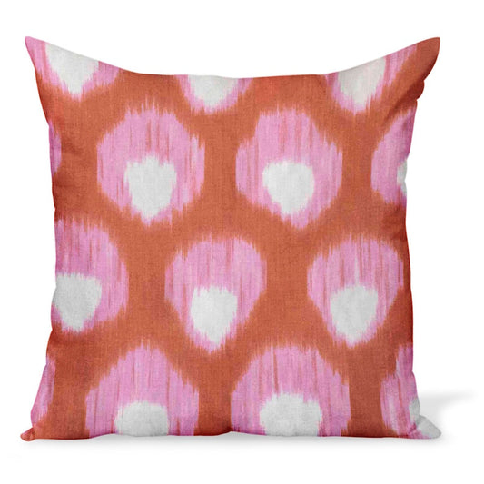Coussin Boukhara rose/orange de Peter Dunham Textiles 