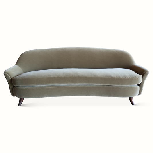 Canapé en Mohair par Joaquim Tenreiro, Brésil, 1950s
